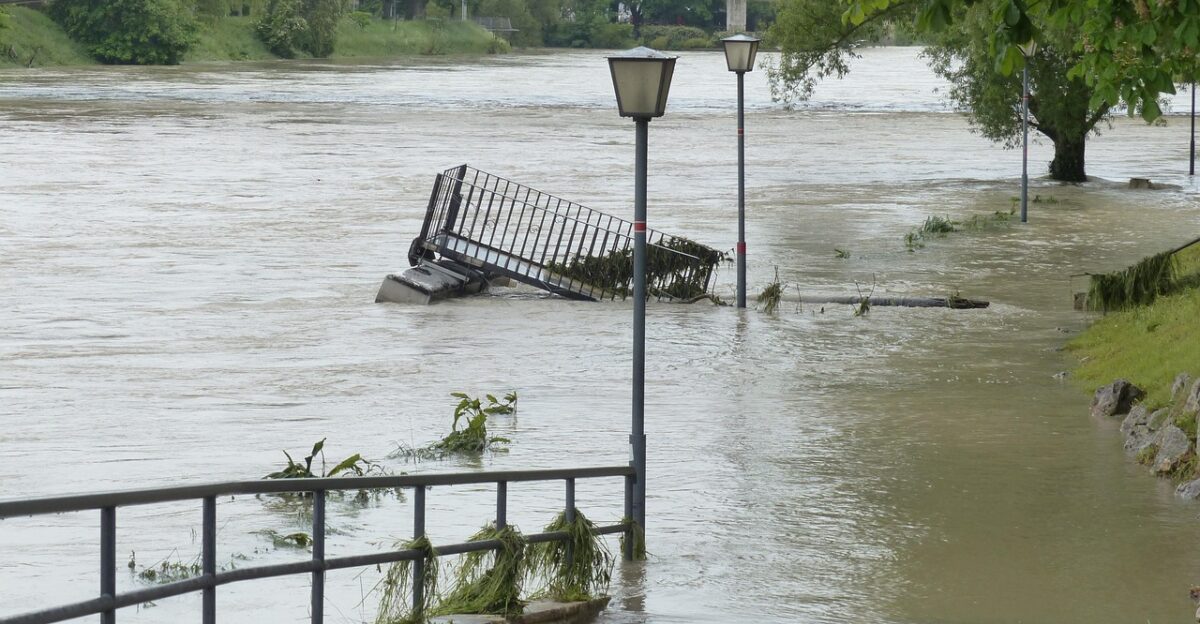 flood road locked damage flood damage destruction danube ulm rainy weather nature cloudy rain wet precipitation flooding water water level peak flow riverside catastrophe flood disaster storm force of nature civil protection flood of the century climate change bridge traffic jam